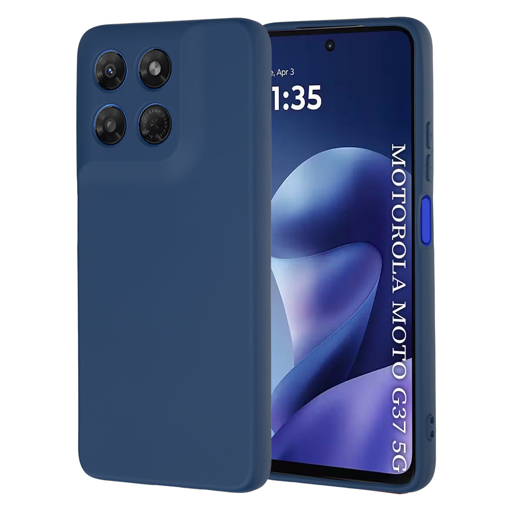 Coque pour Motorola Moto G47 / G37 Power / G37, Techsuit, SoftFlex, Bleu marine