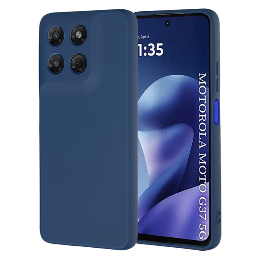 Coque pour Motorola Moto G47 / G37 Power / G37, Techsuit, SoftFlex, Bleu marine