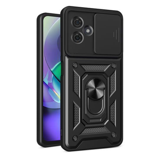 Coque pour Motorola Moto G54, Techsuit, CamShield, Noire