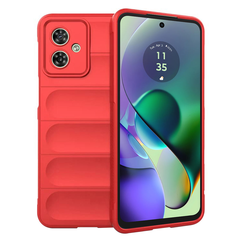 Étui pour Motorola Moto G54, Techsuit, Magic Shield, Rouge