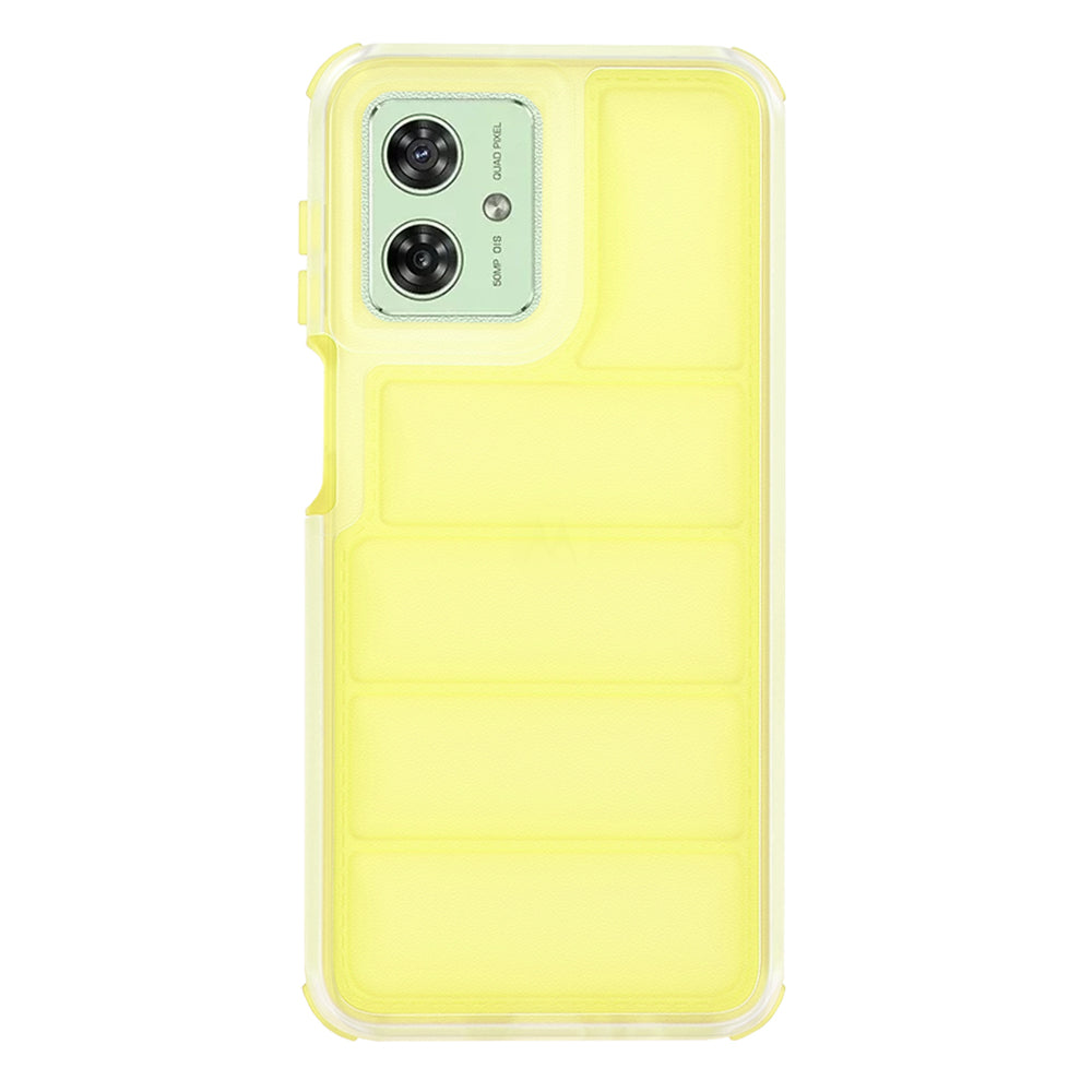 Coque pour Motorola Moto G54, Techsuit, Wave Shield, Jaune