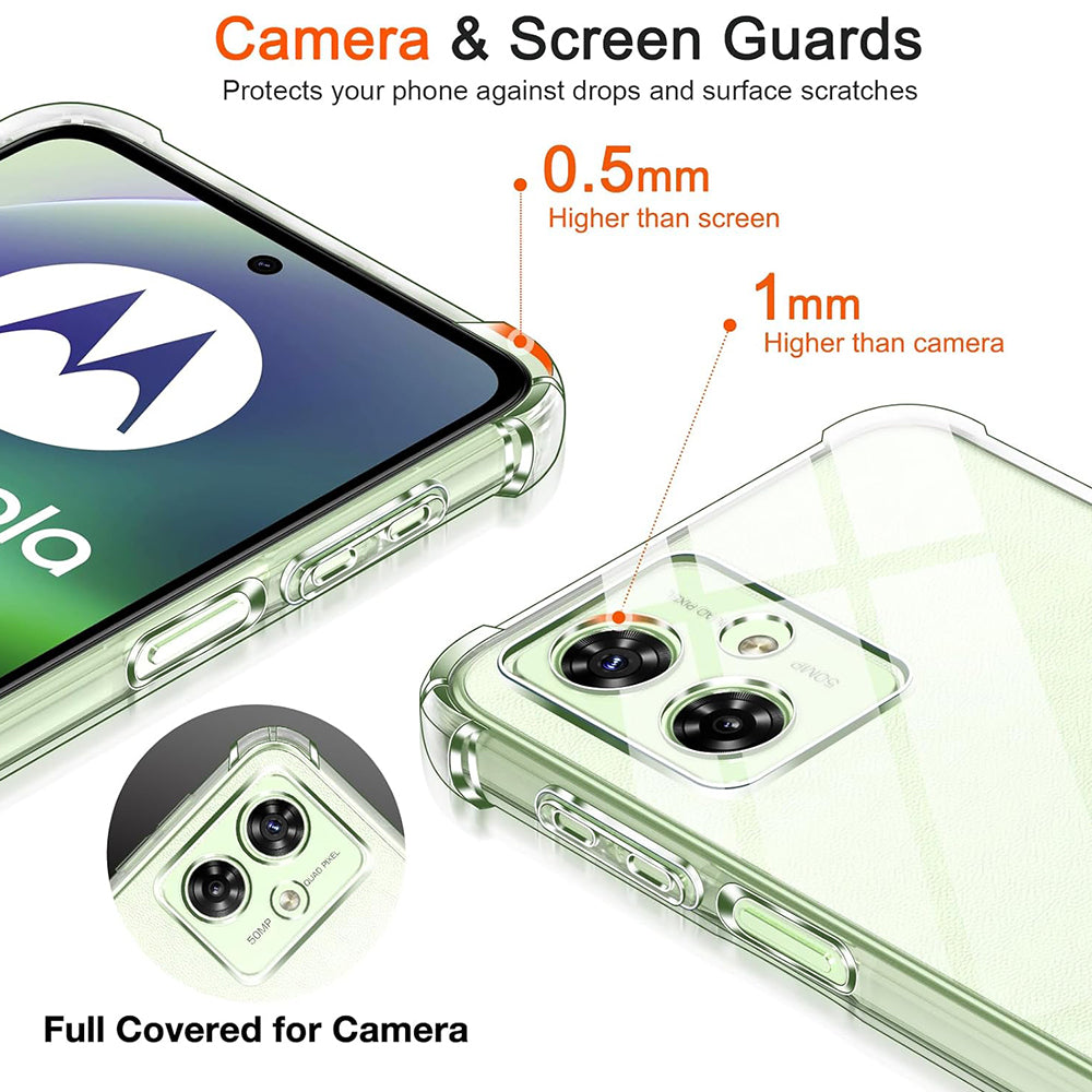 Coque pour Motorola Moto G55, Techsuit, Anti-choc Claire, Transparente