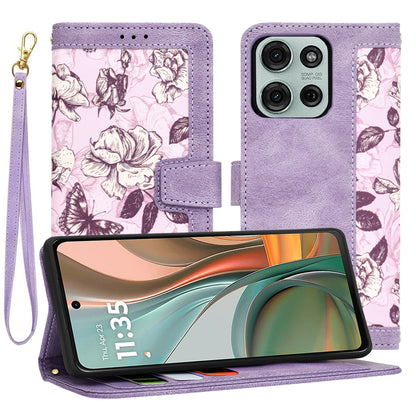 Coque pour Motorola Moto G75, Techsuit, FlipCraft, Violet