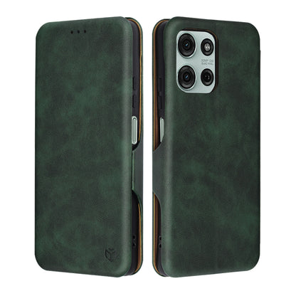 Coque pour Motorola Moto G75, Techsuit, Safe Wallet Plus, Vert