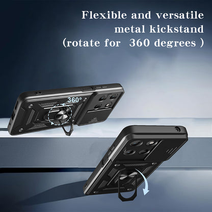 Étui pour Motorola Moto G77 / G67, Techsuit, CamShield, Bleu