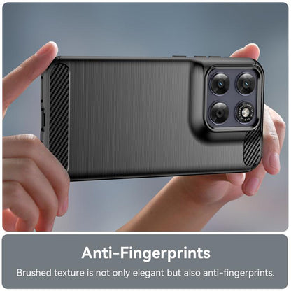 Case for Motorola Moto G77 / G67, Techsuit, Carbon, Black