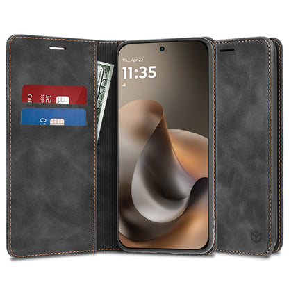 Étui pour Motorola Moto G77 / G67, Techsuit, Confy, Noir