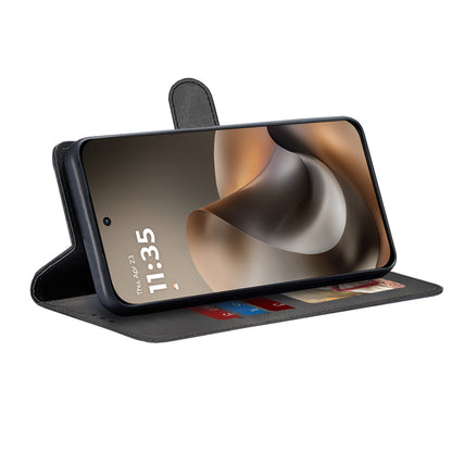 Étui pour Motorola Moto G77 / G67, Techsuit, Diary Book, Noir