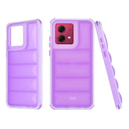Coque pour Motorola Moto G84, Techsuit, Wave Shield, Violet
