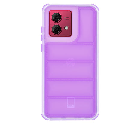 Coque pour Motorola Moto G84, Techsuit, Wave Shield, Violet