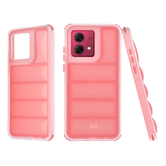 Coque pour Motorola Moto G84, Techsuit, Wave Shield, Rouge