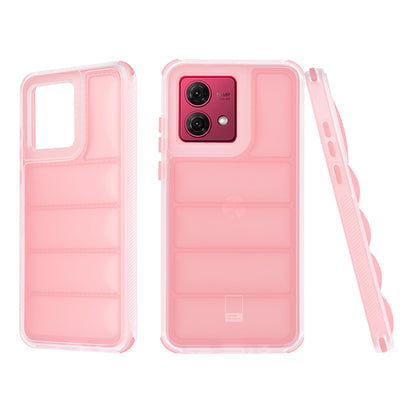 Coque pour Motorola Moto G84, Techsuit, Wave Shield, Rose