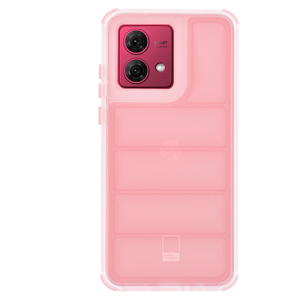 Coque pour Motorola Moto G84, Techsuit, Wave Shield, Rose