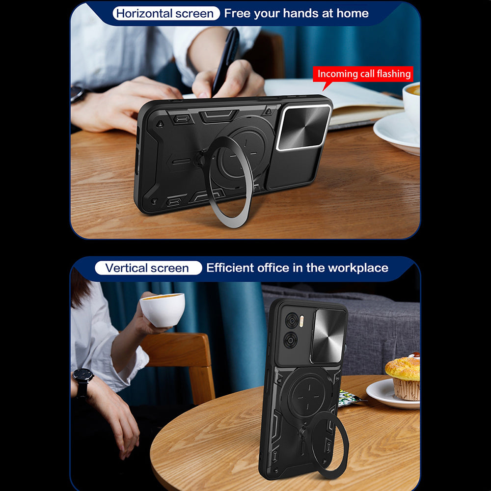 Coque pour Motorola Moto G85, Techsuit, CamGuard Pro, Bleue