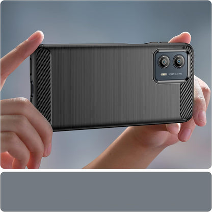 Coque pour Motorola Moto G85, Techsuit, Carbone, Noire