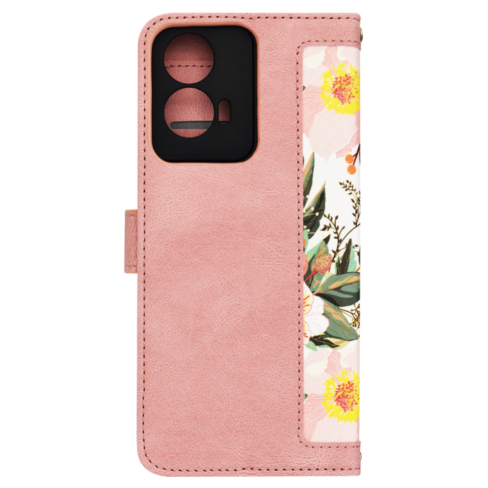 Étui pour Motorola Moto G85, Techsuit, FlipCraft, Rose