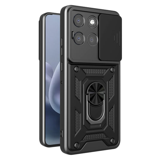 Coque pour Motorola Moto G86 Power, Techsuit, CamShield, Noire