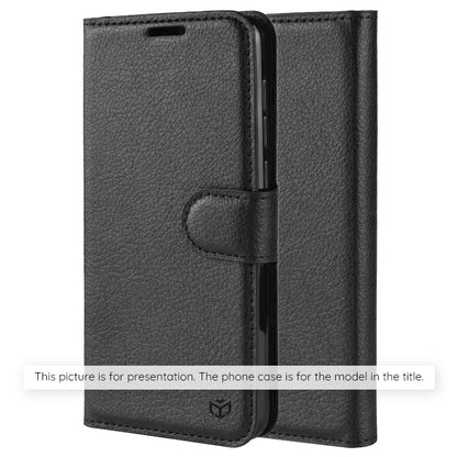 Étui pour Motorola Moto G86 Power, Techsuit, Folio en cuir, Noir