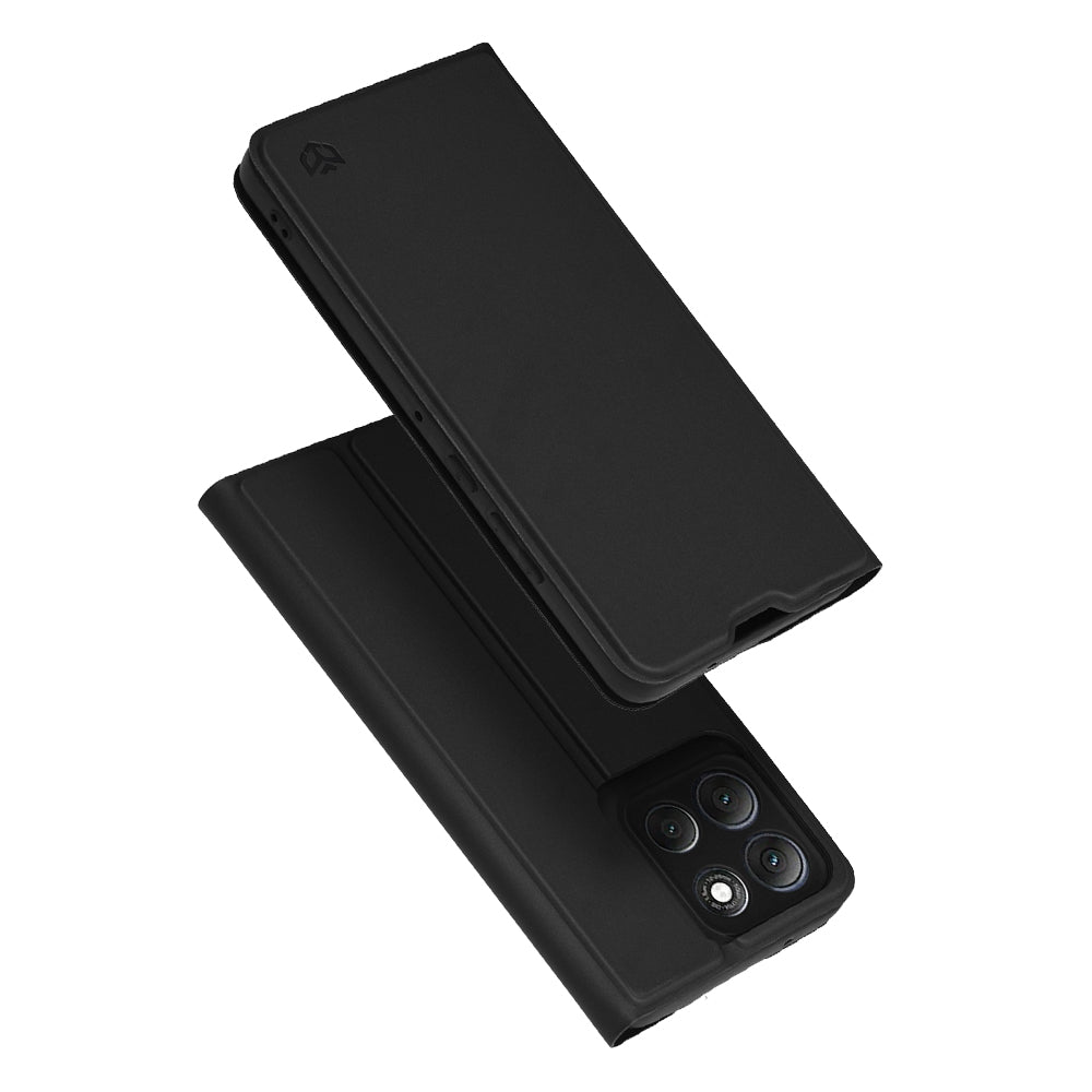 Étui pour Motorola Moto G86 Power, Techsuit, Magskin Book, Noir