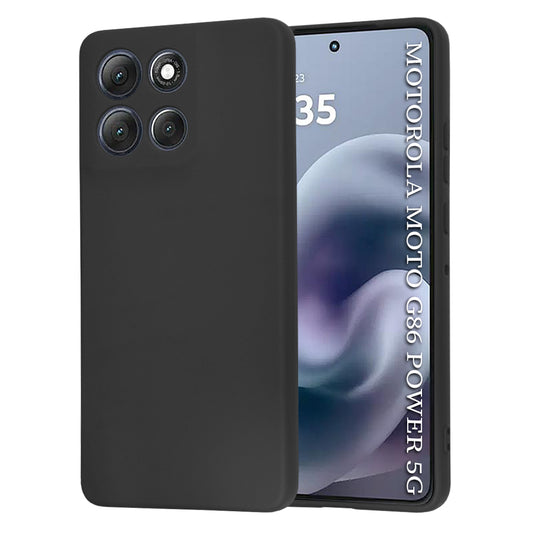 Coque pour Motorola Moto G86 Power, Techsuit, SoftFlex, Noire