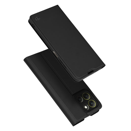 Coque pour Motorola Moto G86, Techsuit, Magskin Book, Noire