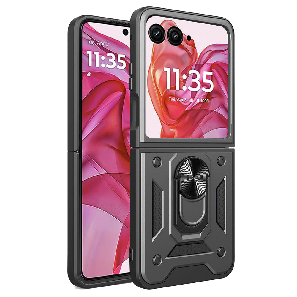 Case for Motorola Razr 50 Ultra, Techsuit, CamShield, Black
