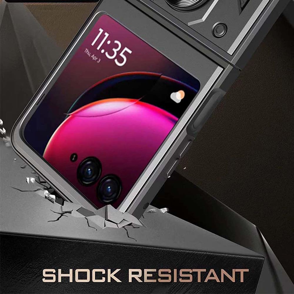 Case for Motorola Razr 50 Ultra, Techsuit, CamShield, Black