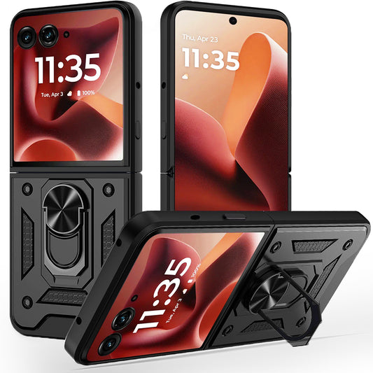 Coque pour Motorola Razr 60 Ultra, Techsuit, CamShield, Noire