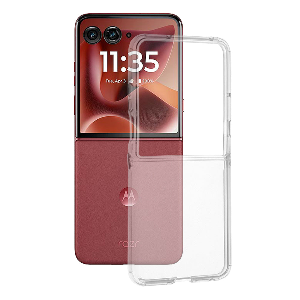 Coque pour Motorola Razr 60 Ultra, Techsuit, Claire, Transparente