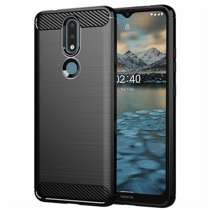 Case for Nokia 2.4, Techsuit, Carbon, Black