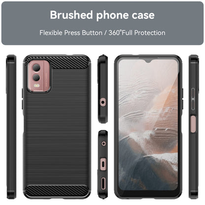 Coque pour Nokia C32, Techsuit, Carbone, Noire