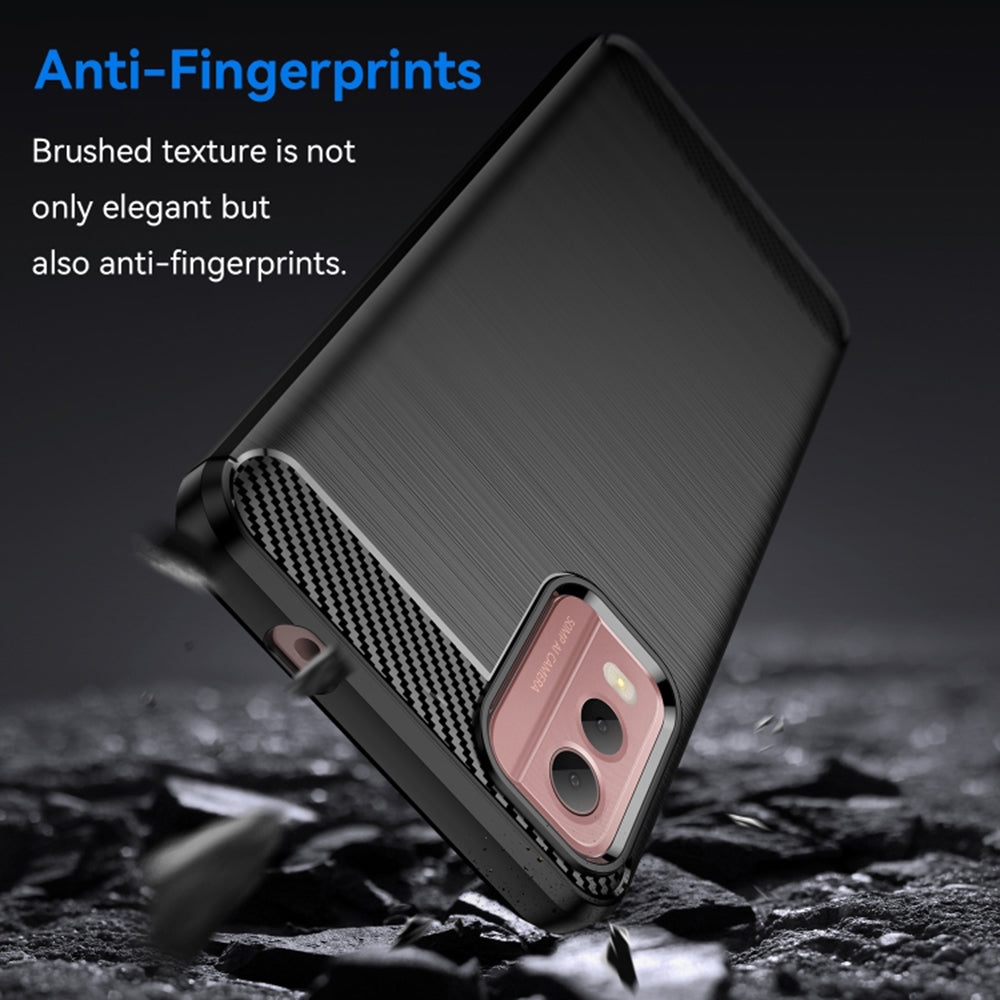 Coque pour Nokia C32, Techsuit, Carbone, Noire