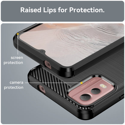 Coque pour Nokia C32, Techsuit, Carbone, Noire