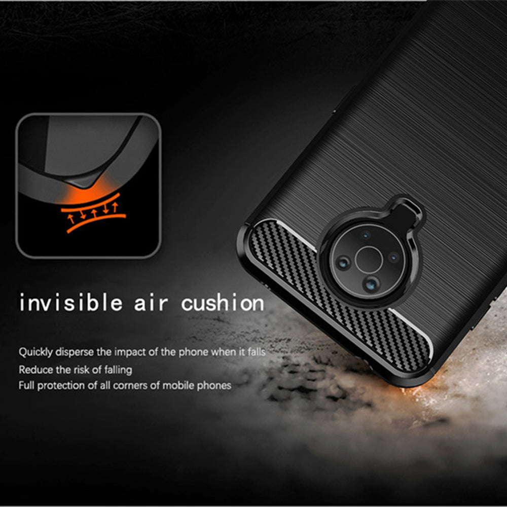 Coque pour Nokia G10 / G20, Techsuit, Carbone, Noire