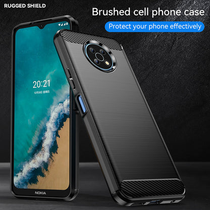 Coque pour Nokia G50, Techsuit, Carbone, Noire