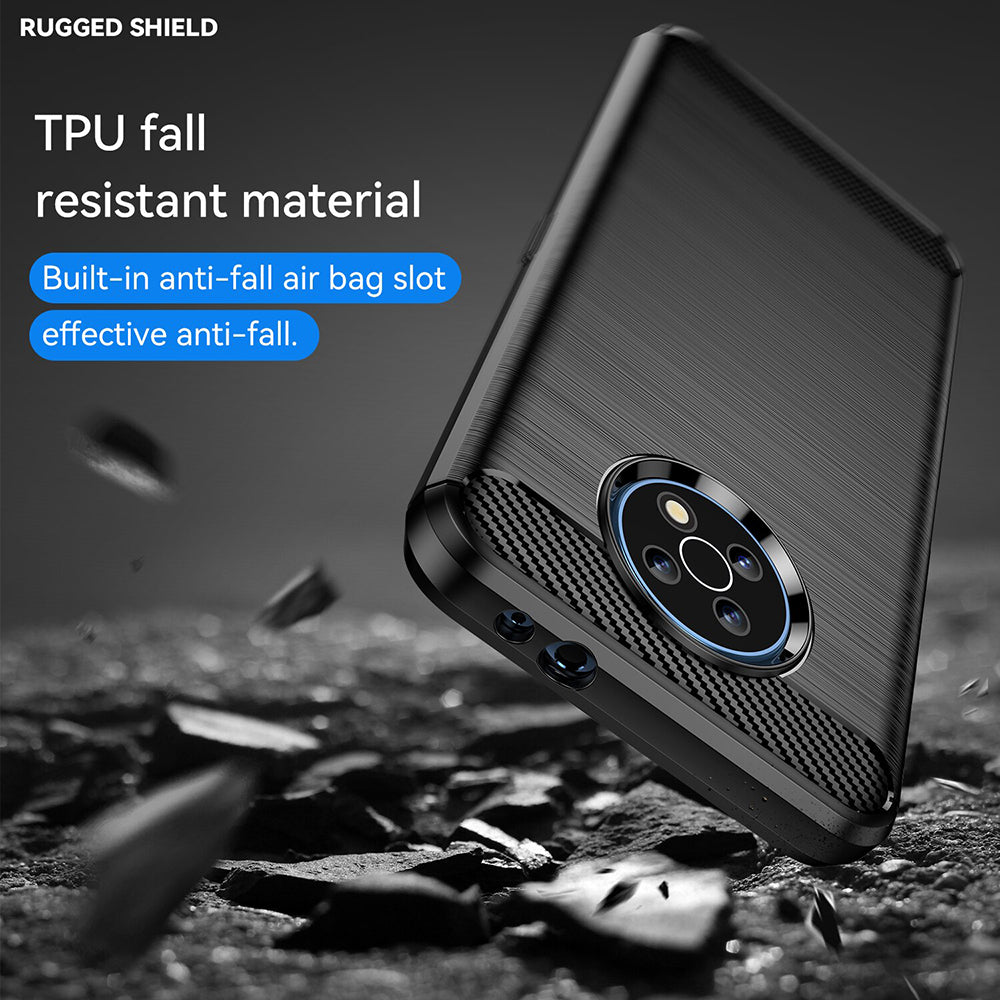 Coque pour Nokia G50, Techsuit, Carbone, Noire