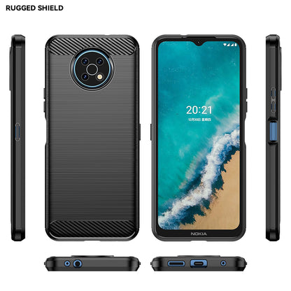 Coque pour Nokia G50, Techsuit, Carbone, Noire