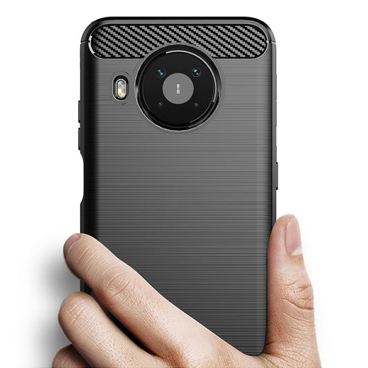 Coque pour Nokia X10 / X20, Techsuit, Carbone, Noire