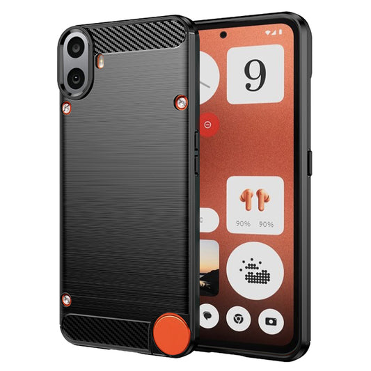 Coque pour Nothing CMF Phone 1, Techsuit, Carbone, Noire