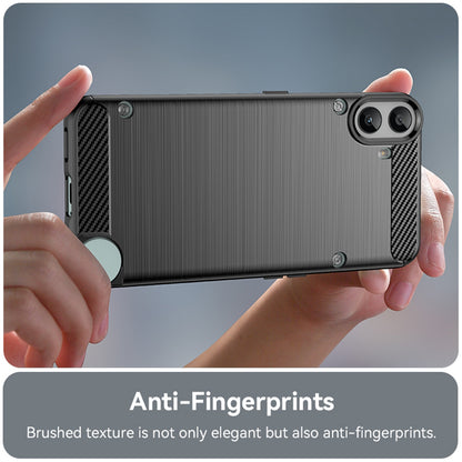 Coque pour Nothing CMF Phone 1, Techsuit, Carbone, Noire