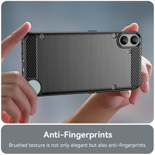 Coque pour Nothing CMF Phone 1, Techsuit, Carbone, Noire