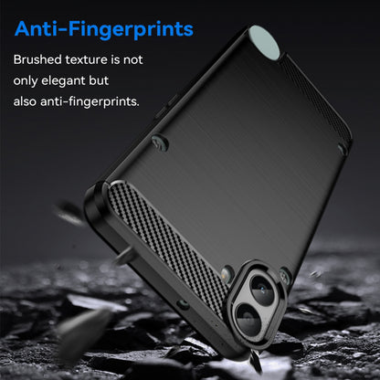 Coque pour Nothing CMF Phone 1, Techsuit, Carbone, Noire