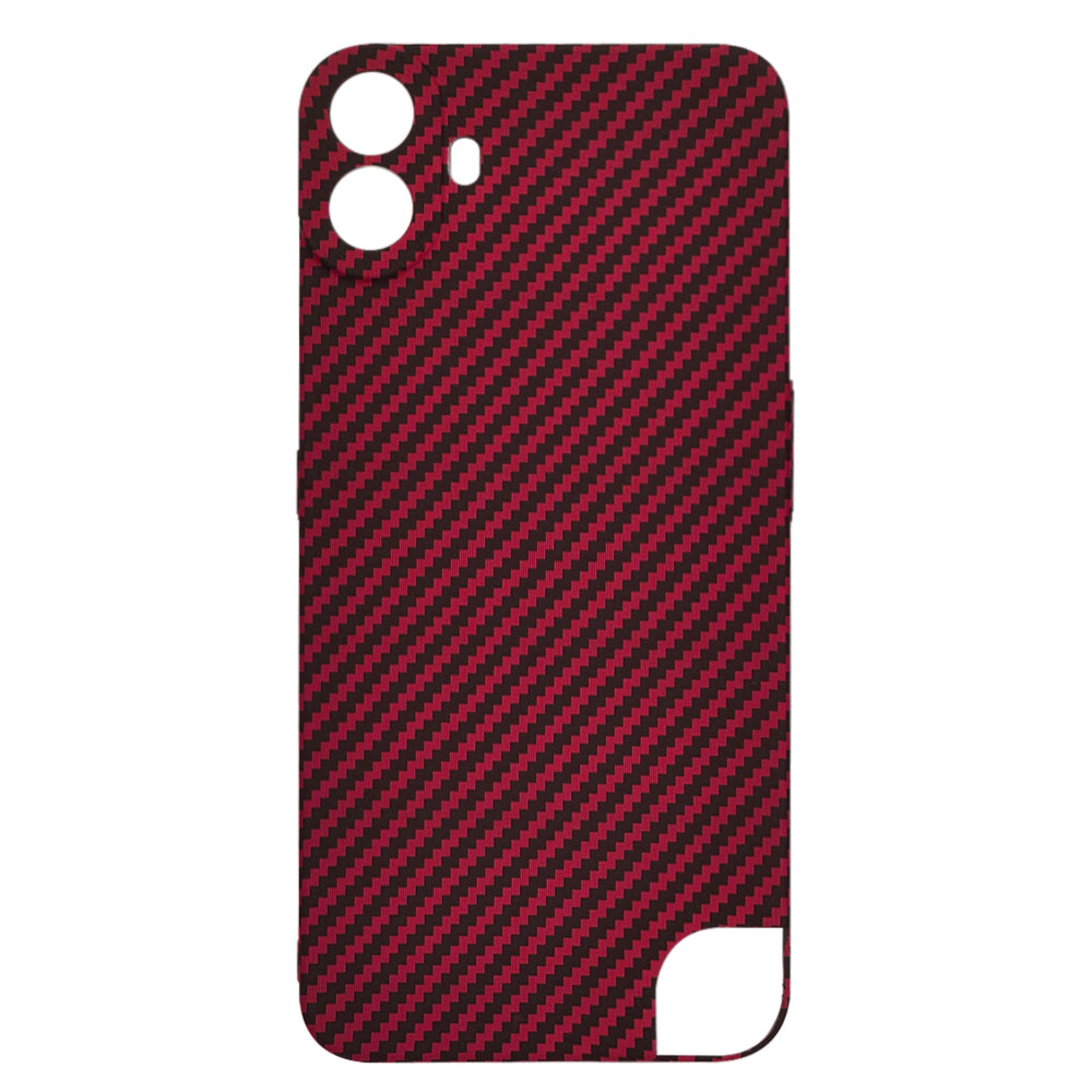 Case for Nothing CMF Phone 1, Techsuit, Carbonite FiberShell, Red