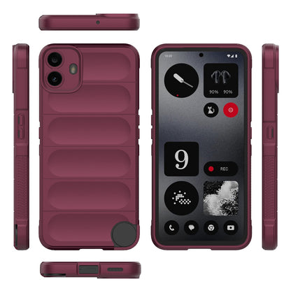 Coque pour Nothing CMF Phone 1, Techsuit, Magic Shield, Bordeaux
