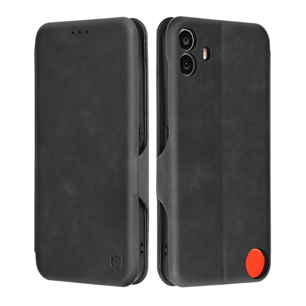 Coque pour Nothing CMF Phone 1, Techsuit, Safe Wallet Plus, Noire