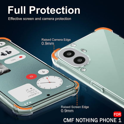 Coque pour Nothing CMF Phone 2 Pro, Techsuit, Antichoc Claire, Transparente
