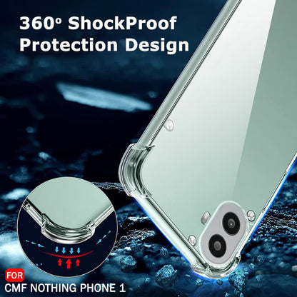 Coque pour Nothing CMF Phone 2 Pro, Techsuit, Antichoc Claire, Transparente