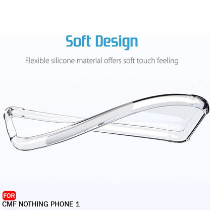 Coque pour Nothing CMF Phone 2 Pro, Techsuit, Antichoc Claire, Transparente