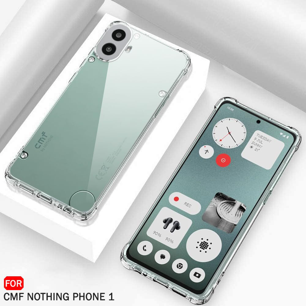 Coque pour Nothing CMF Phone 2 Pro, Techsuit, Antichoc Claire, Transparente