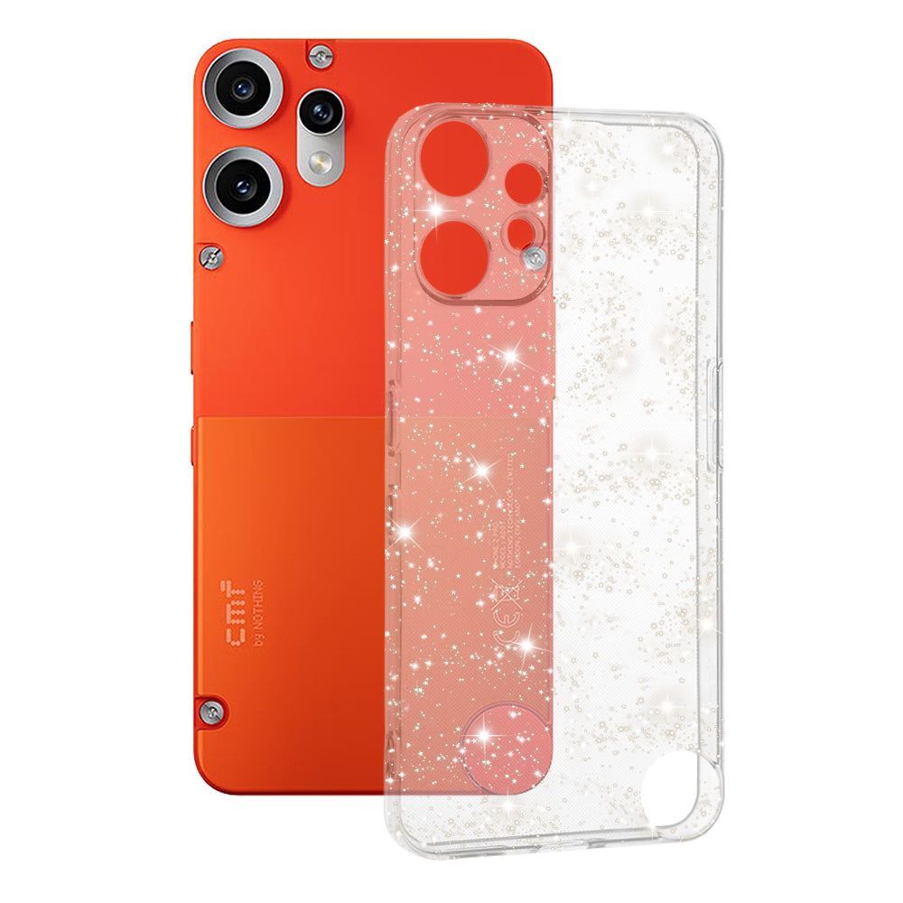 Coque pour Nothing CMF Phone 2 Pro, Techsuit, SparkleSkin, Transparente